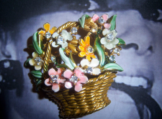BSK Signed My Fair Lady Basket of Flowers Circa 1962 *SOLD*