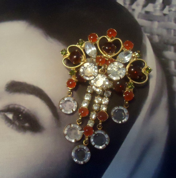 DeLizza and Elster a/k/a Juliana Dangle Brooch *SOLD*