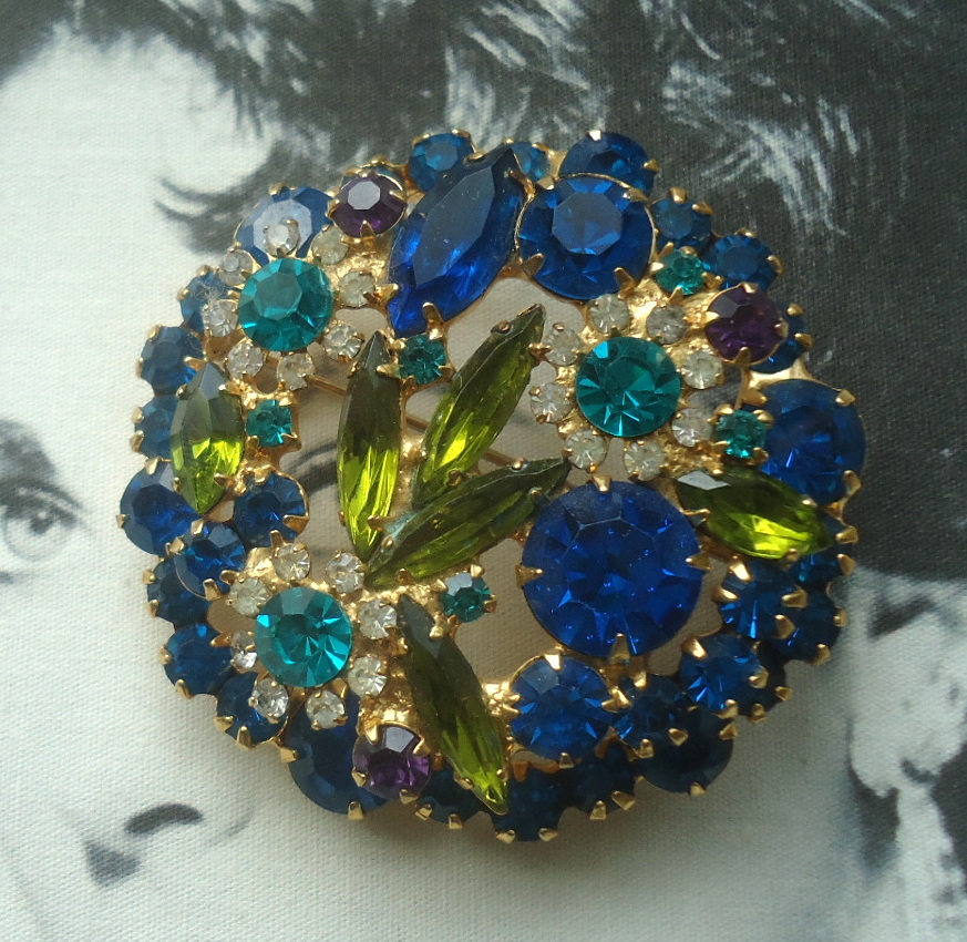 DeLizza and Elster a/k/a Juliana "Bold Flower"  Design Large Tiered Brooch