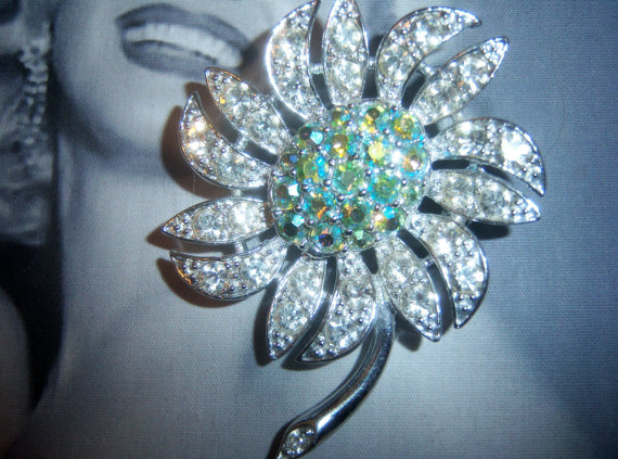SOLD Sarah Coventry Signed Flower Brooch